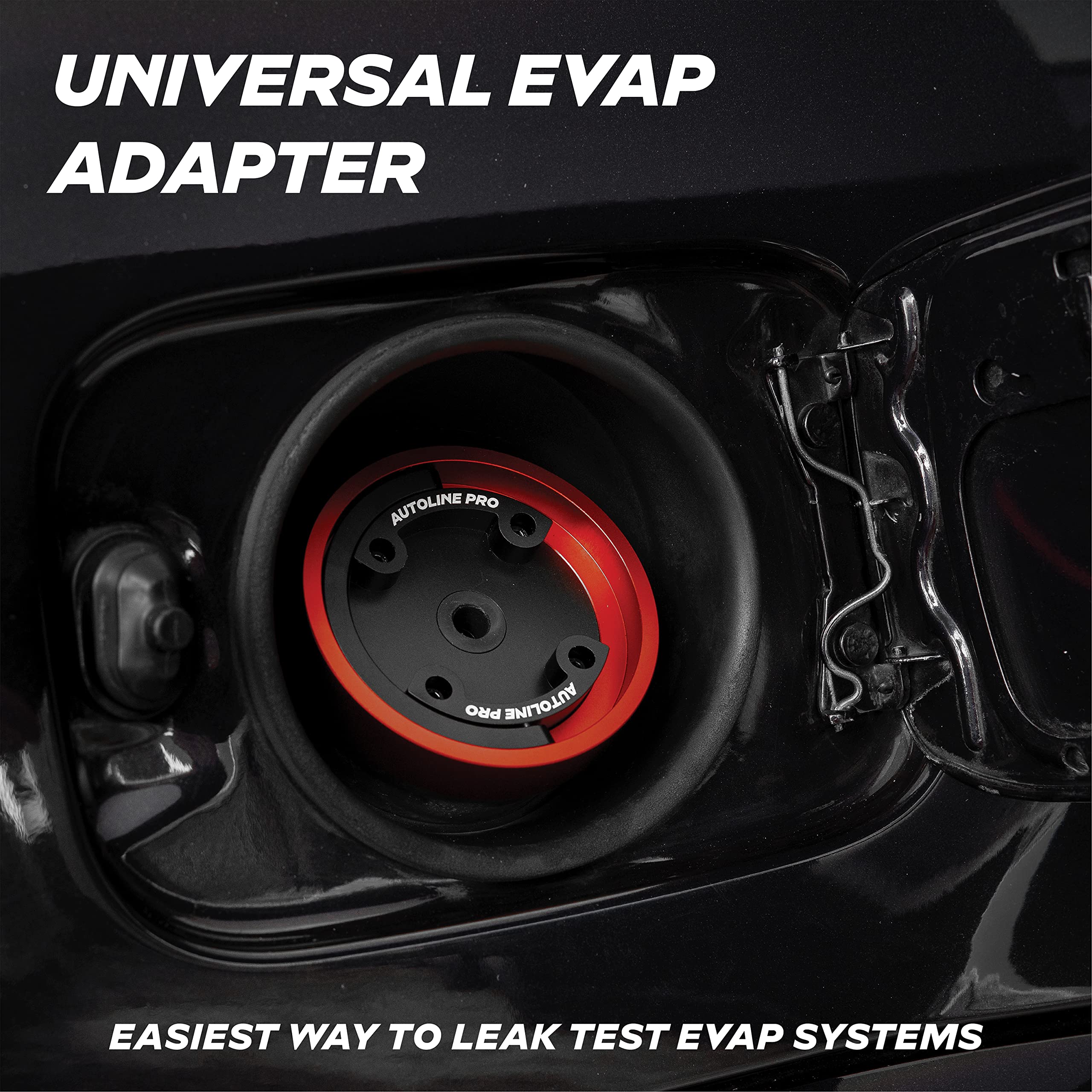 AutoLine Pro gas cap adapter side fit demonstrates seamless compatibility with various filler necks