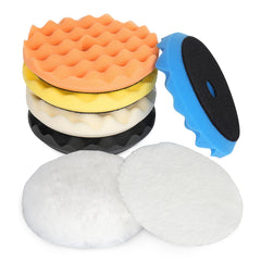 Autolock 5in buffing pads kit front view shows surface protection during polishing.