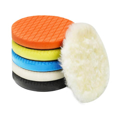 Autolock front 85mm sponge pad for DA polishers, lightweight and reusable.