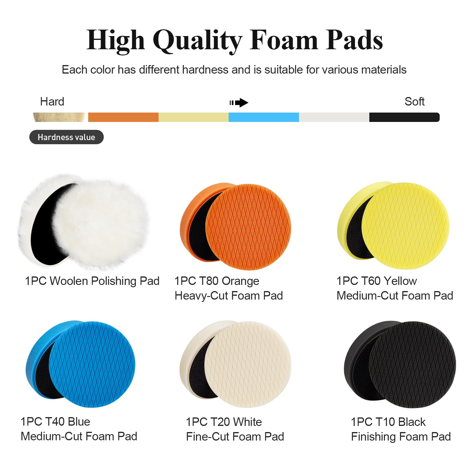 Autolock orange heavy-cut sponge pad helps remove oxidation and light scratches.