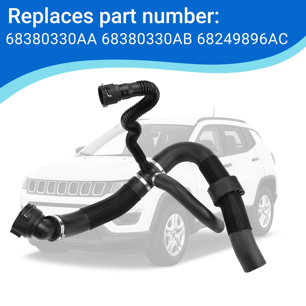 Automkt replacement hose packaging confirms compatible part numbers for Jeep Compass fit.