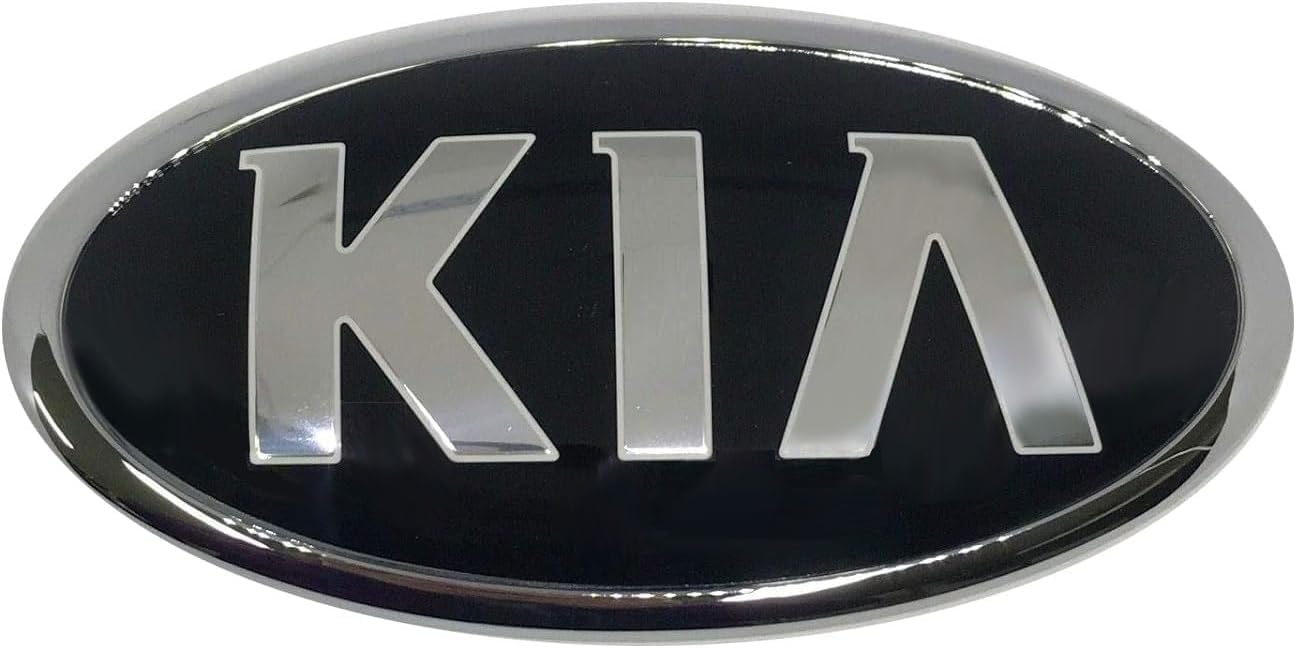 AutomotiveApple Kia Optima rear emblem close-up for authentic OEM fit