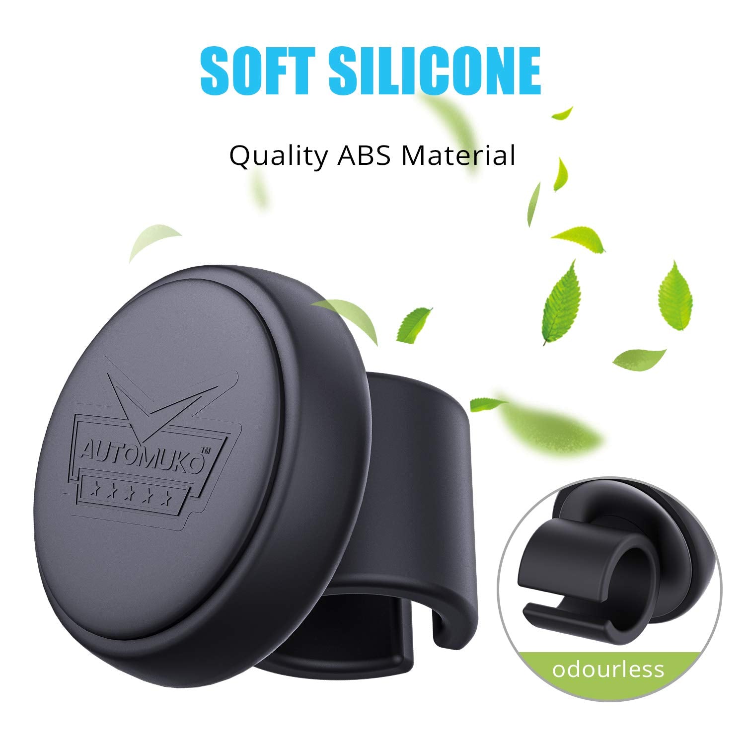 AutoMuko durable ABS and silicone construction built for reliable daily steering.