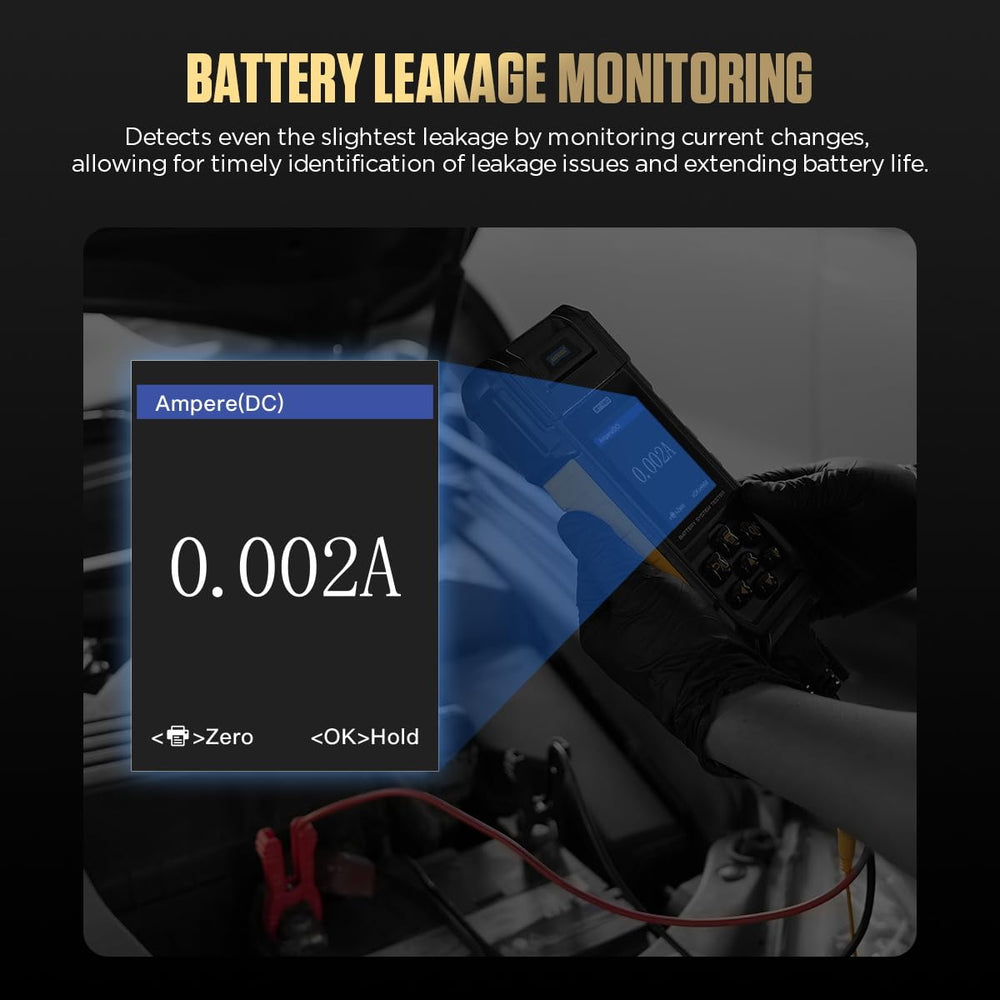 AUTOOL BT960 leakage test highlights current leakage and safety check