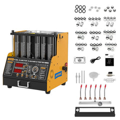 AUTOOL CT400 digital control panel displaying injector status for precise cleaning