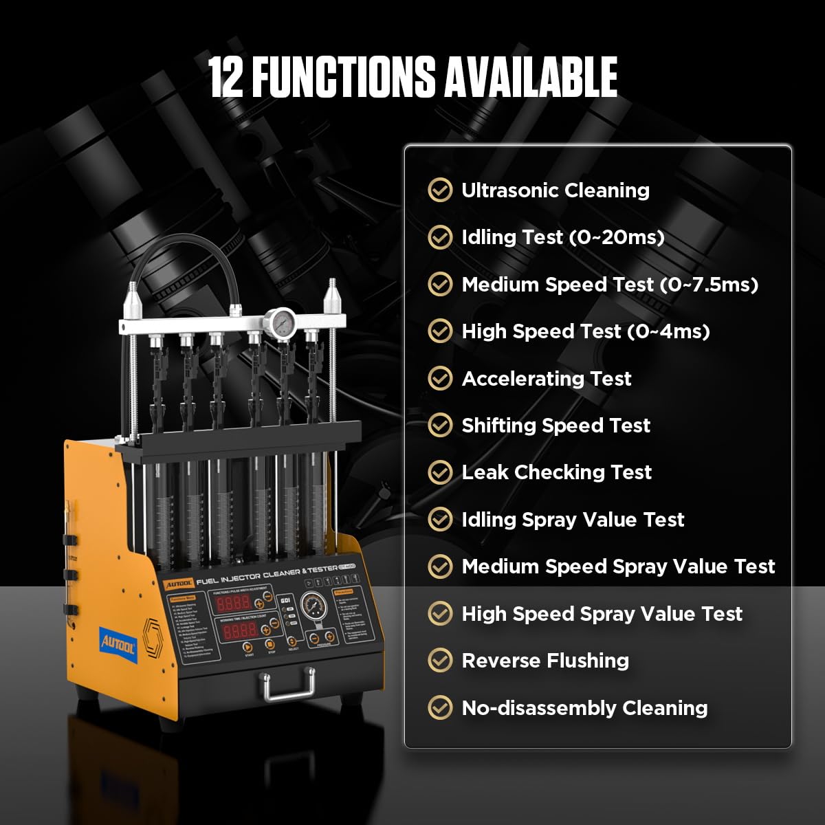 AUTOOL CT400 leakage tester valve enables precise flow checks