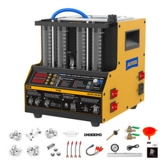 Autool fuel injector cleaner tester machine front view showing compact design and control panel for accuracy.