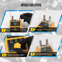 AUTOOL spark plug tester 12 mm plugs compatibility demonstrated