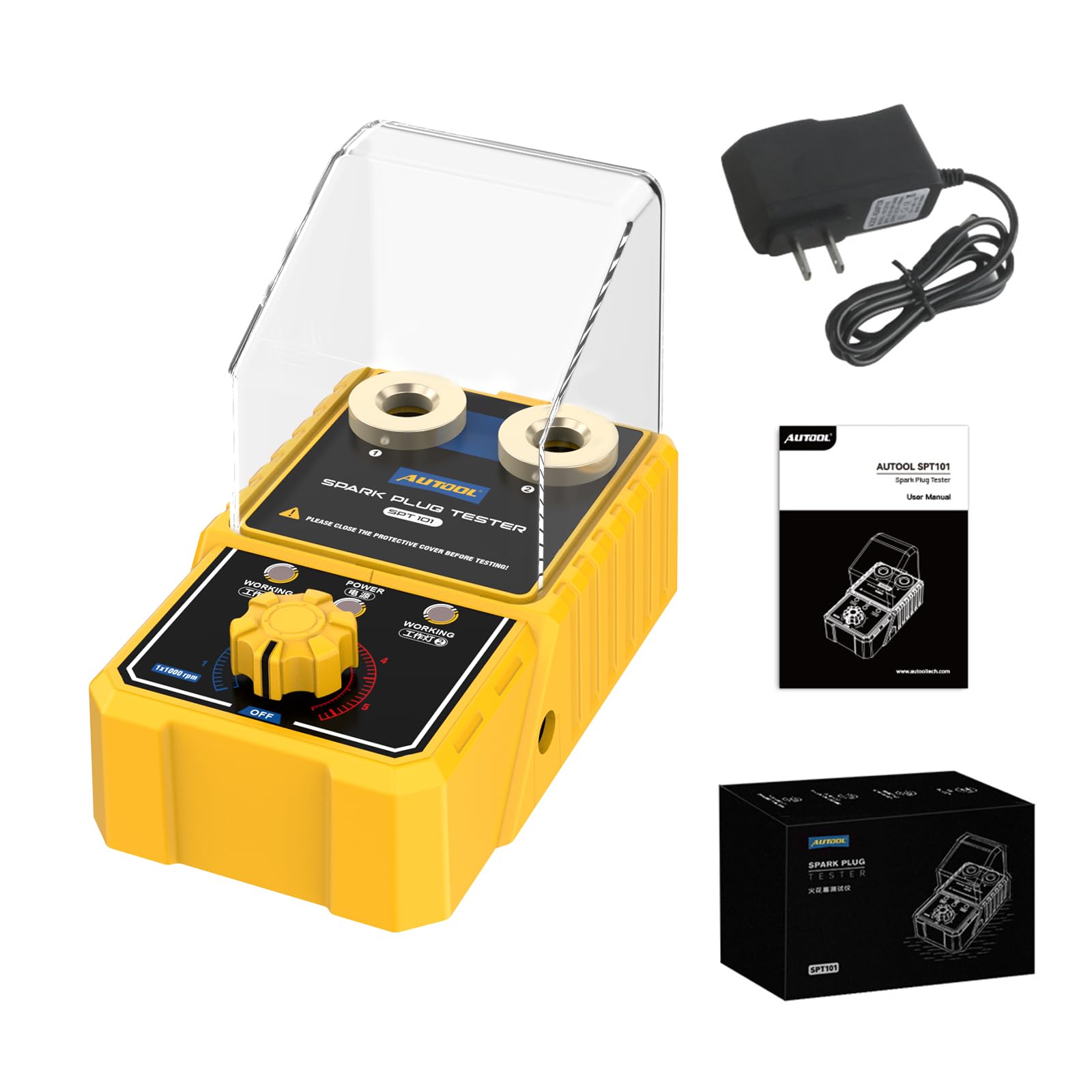 AUTOOL spark plug tester portable design for on-the-go diagnostics