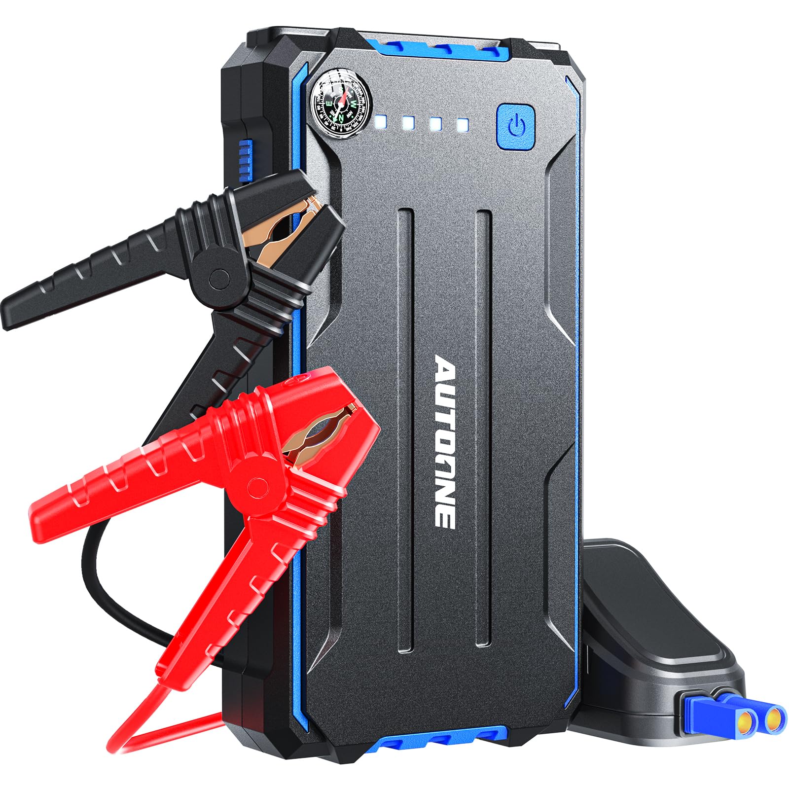 AUTOONE 4000A jump starter front view ready for roadside boosts