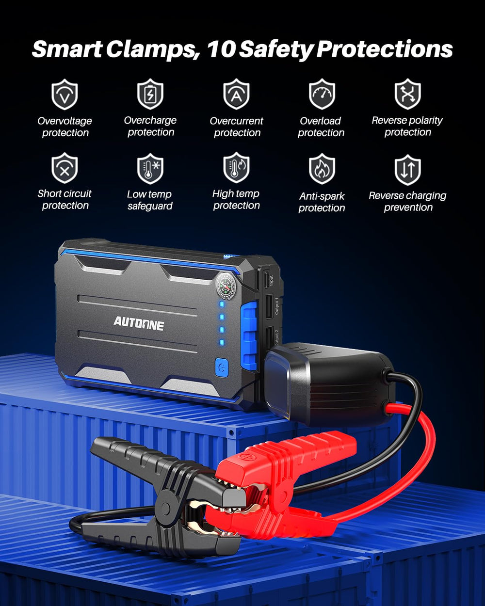 AUTOONE 4000A LED light and display for night emergencies