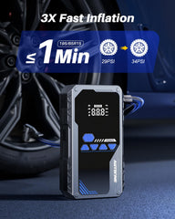 AUTOONE 6000A smart safety chip protects against shorts and sparks during operation.