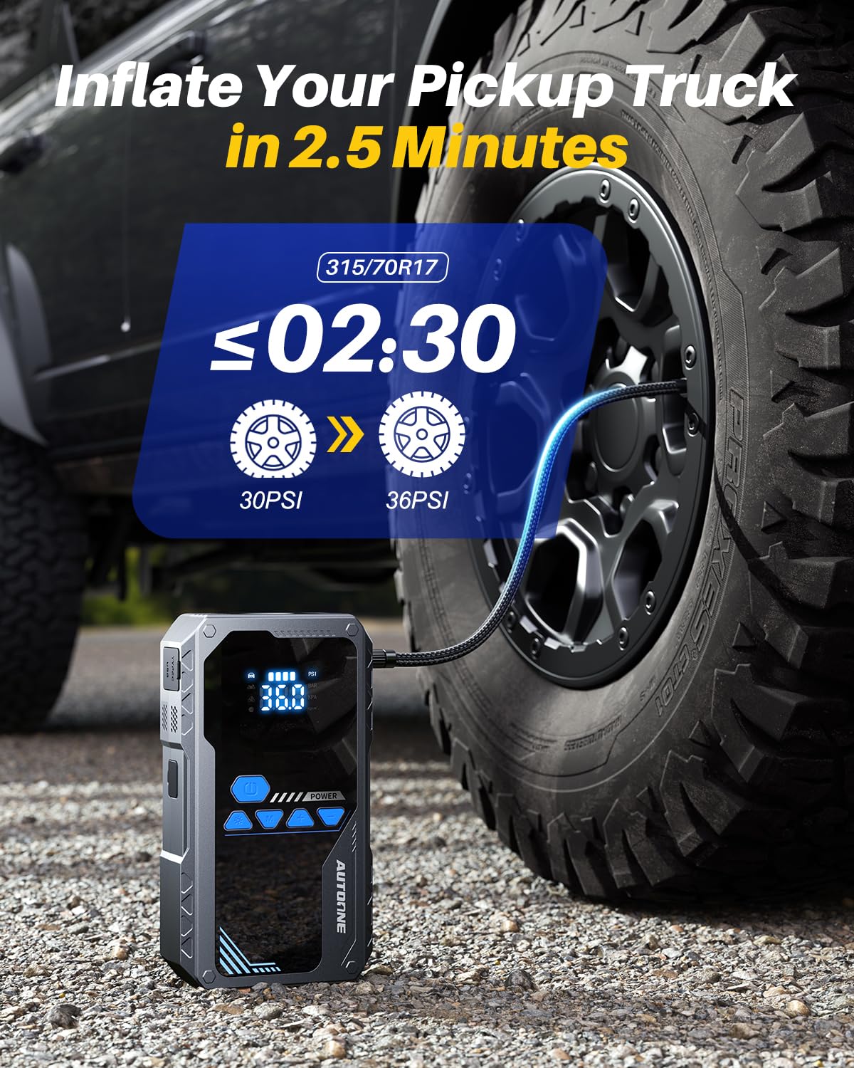 AUTOONE 8000A digital LCD display provides real-time device status