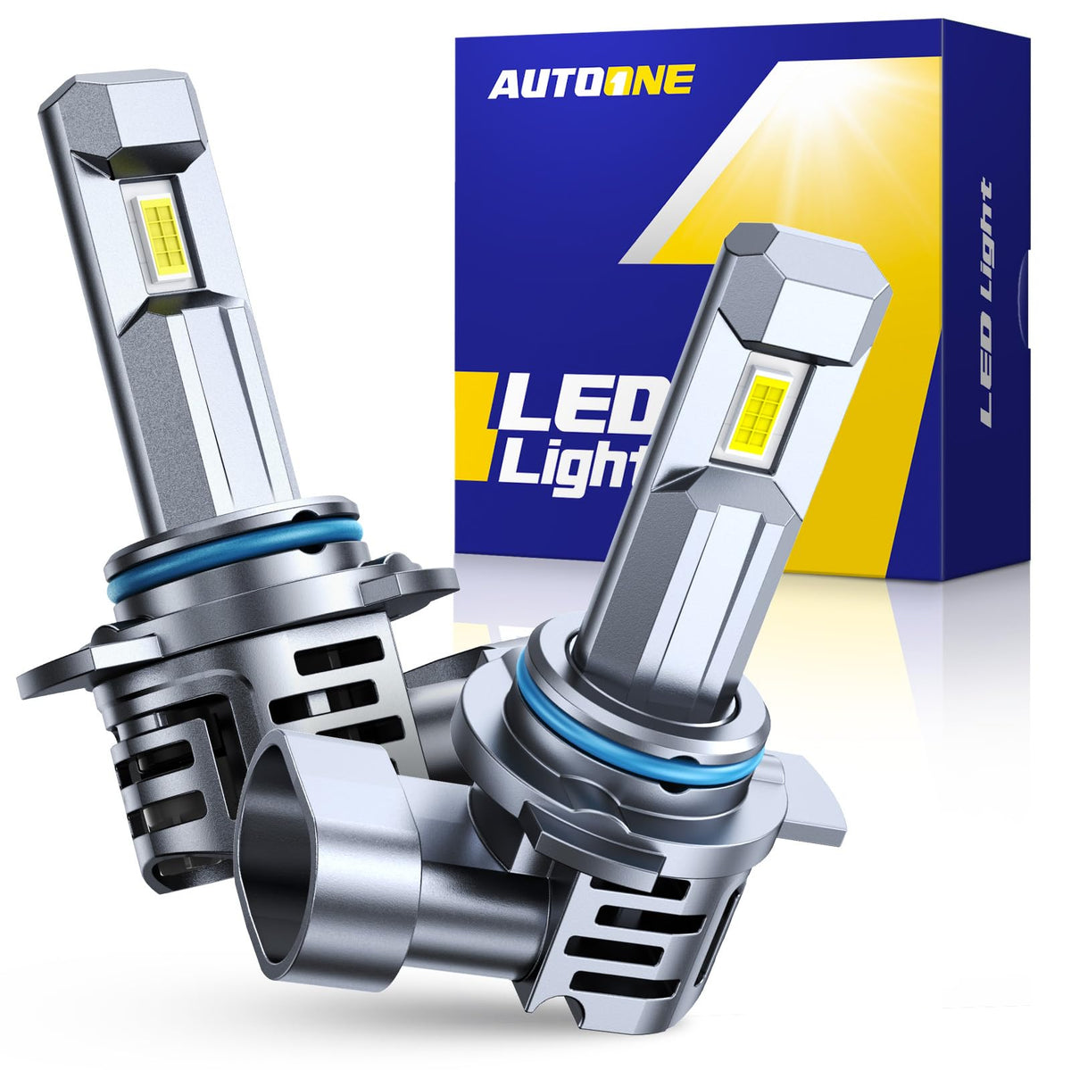 AutoOne 9012 front view, bright 40,000 lumens for better night visibility.