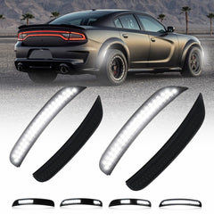 AUTOONE Dodge Charger front side-marker with smoked lens and sequential white LEDs
