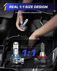 AUTOONE cooling fan-equipped bulbs maintain steady performance and cool operation