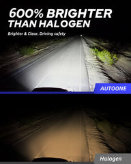 AUTOONE H8/H11/H16 LED bulbs pack of 2 for convenient replacement and install