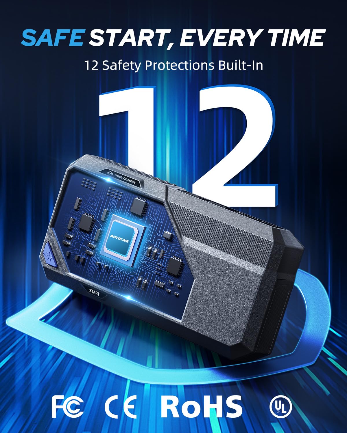 AUTOONE M5 EVA carry case keeps components secure.