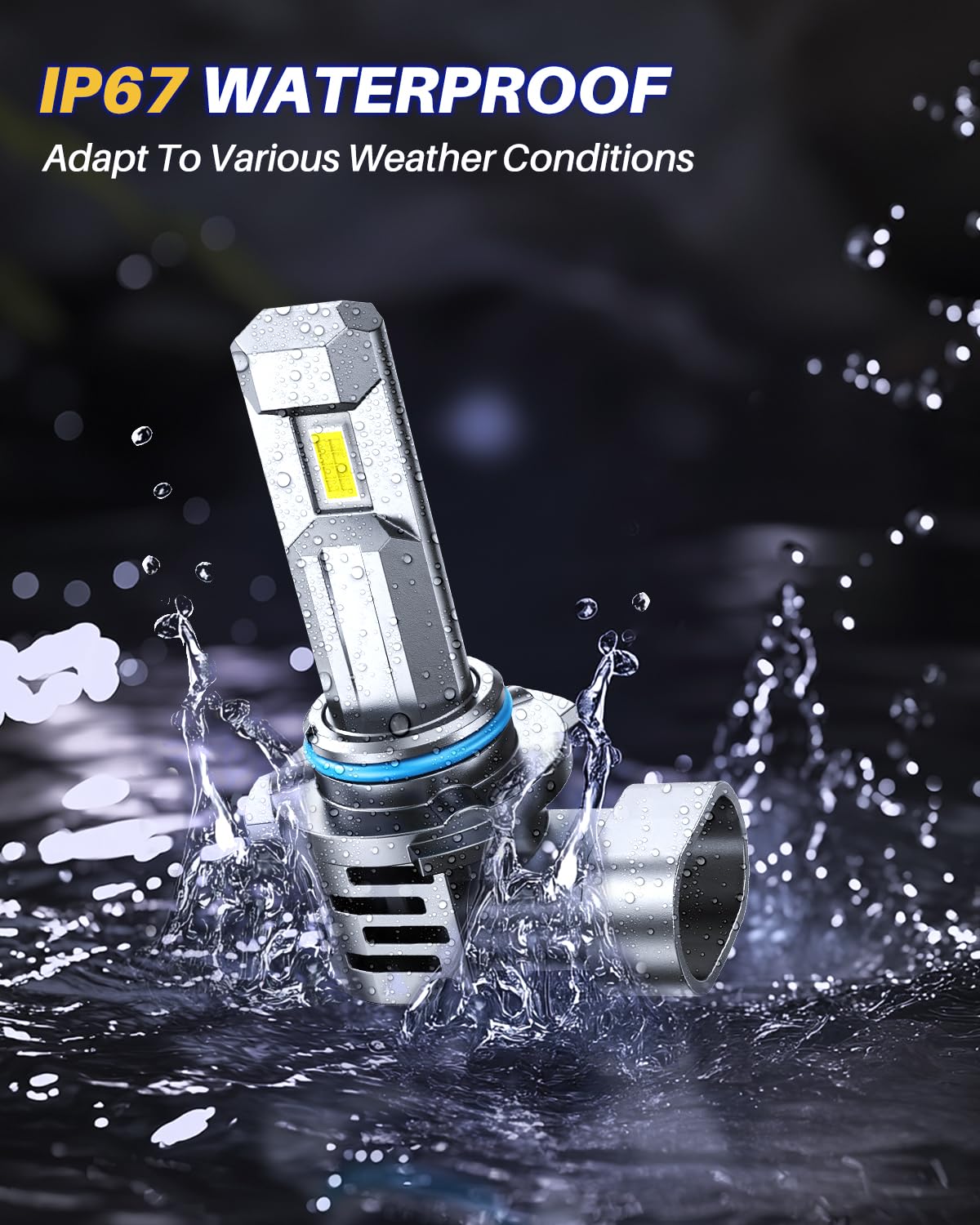 AUTOONE fog bulbs performing reliably in heavy rain conditions.