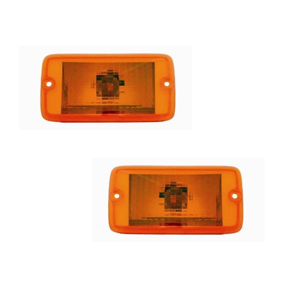 Auto Parts Avenue Jeep Wrangler turn signal light pair with amber lens for clear signaling