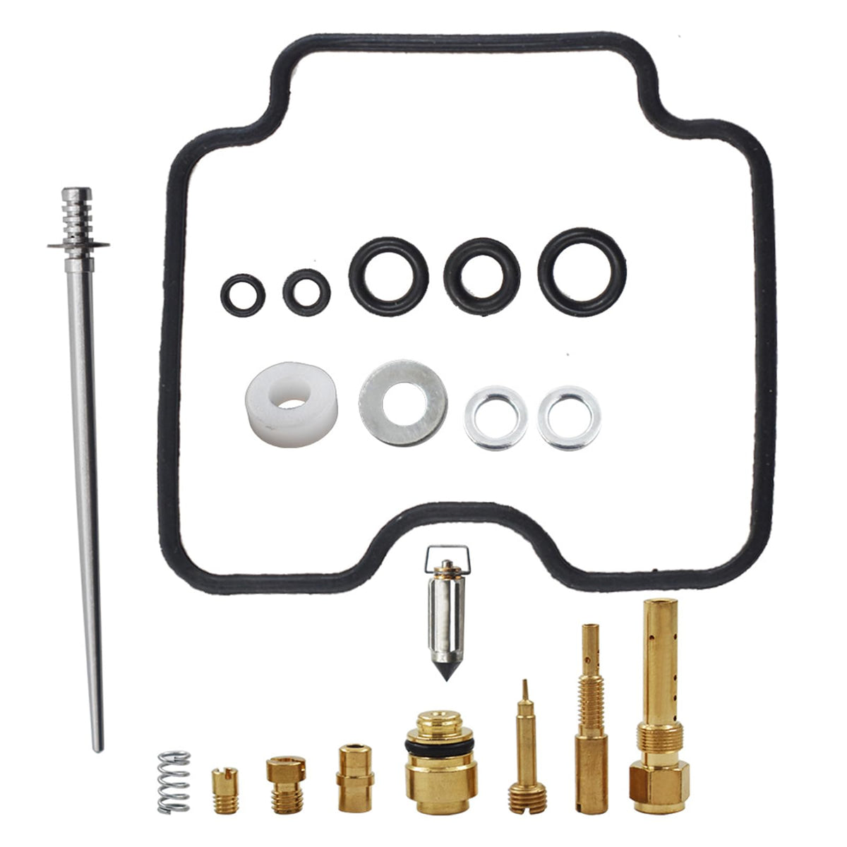 Autoparts carburetor repair kit for Yamaha YFM400 Big Bear 2000-2012, ready for installation.
