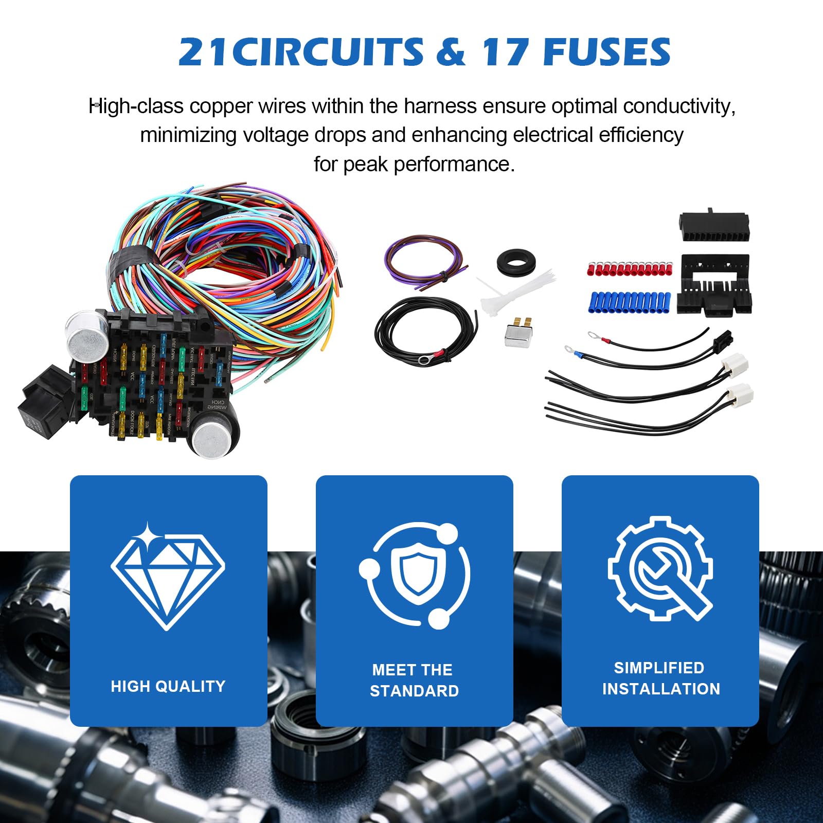 Auto Parts Prodigy long wires accommodate hot rod build flexibility