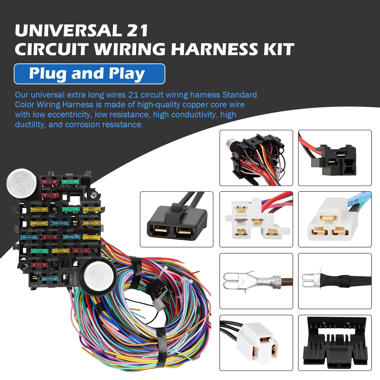 Auto Parts Prodigy universal harness assembly instructions for easier wiring
