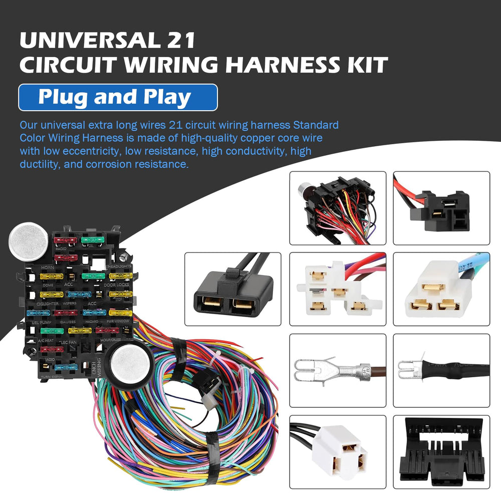Auto Parts Prodigy universal harness assembly instructions for easier wiring