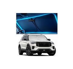 Autopect windshield sun shade for Ford Explorer with custom-fit coverage reduces heat and UV