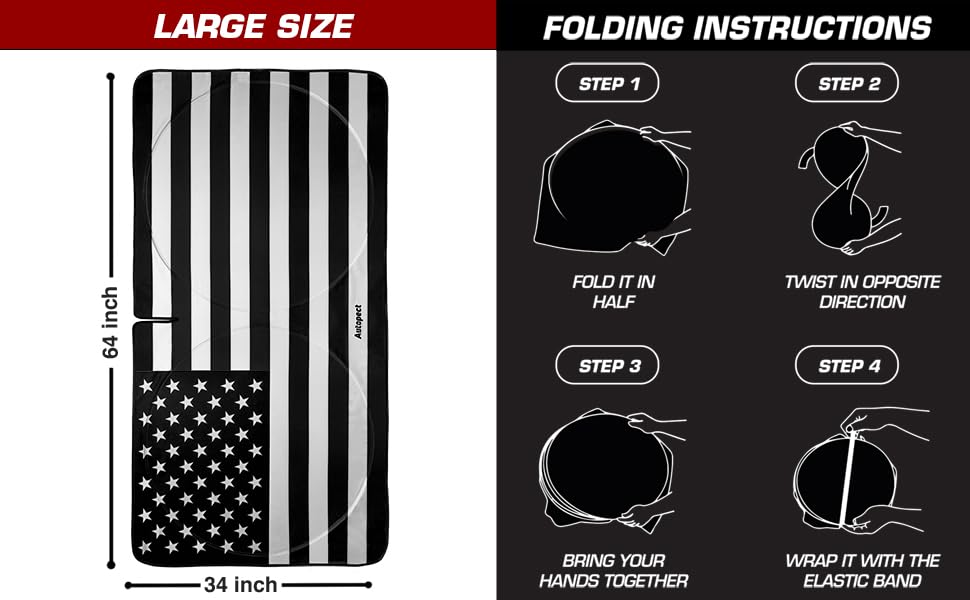 Autopect sun shade, small size, versatile cabin coverage