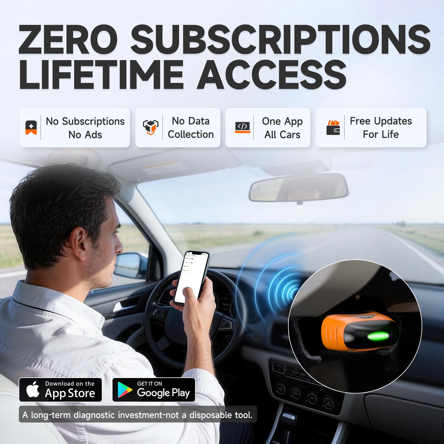 Autophix 3210 Pro app with lifetime updates and no subscription