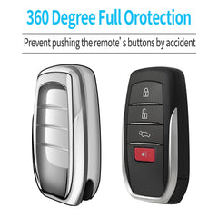 Transparent button protection preserves feel while guarding against dust.