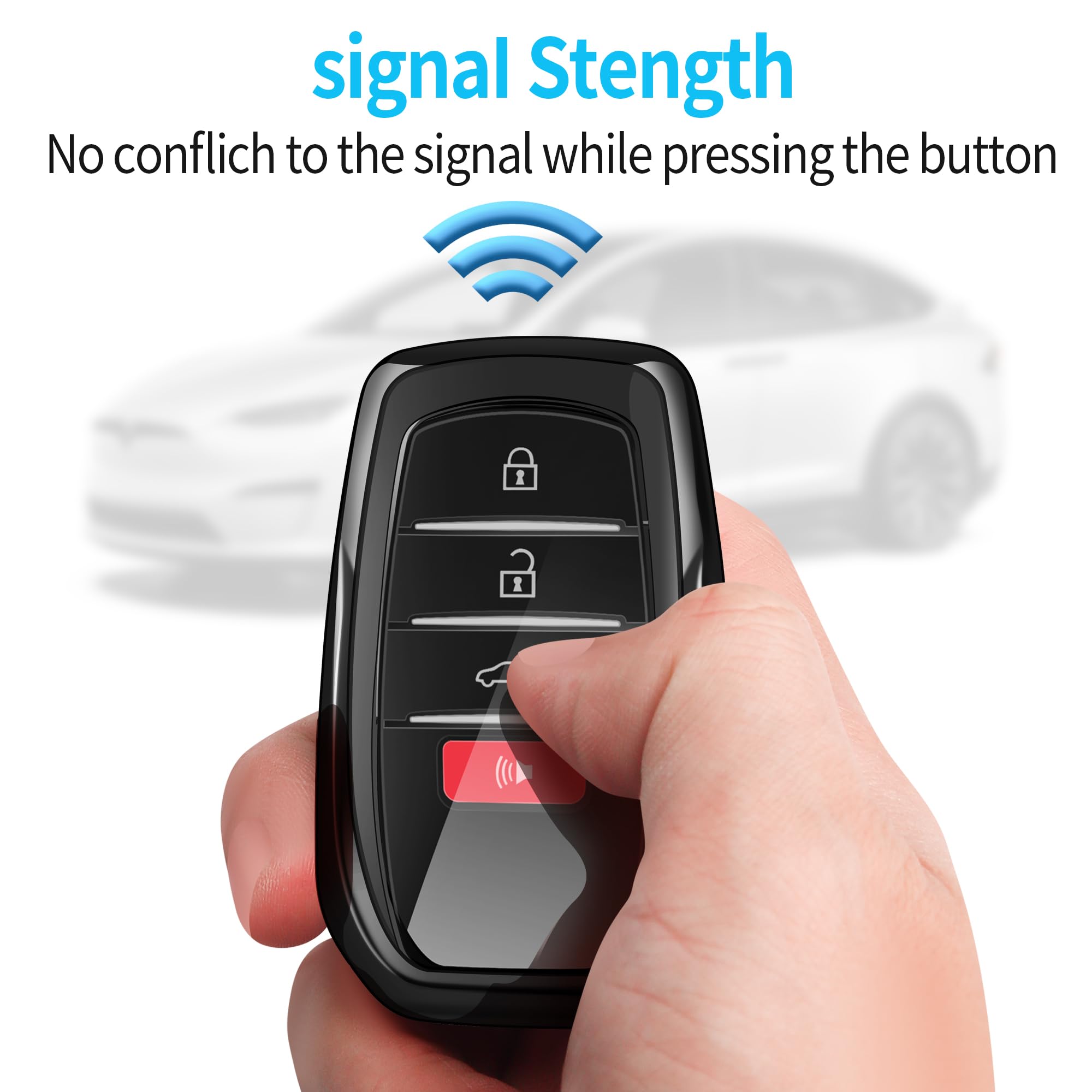 Autophone key fob cover for Toyota Corolla with easy valet access.