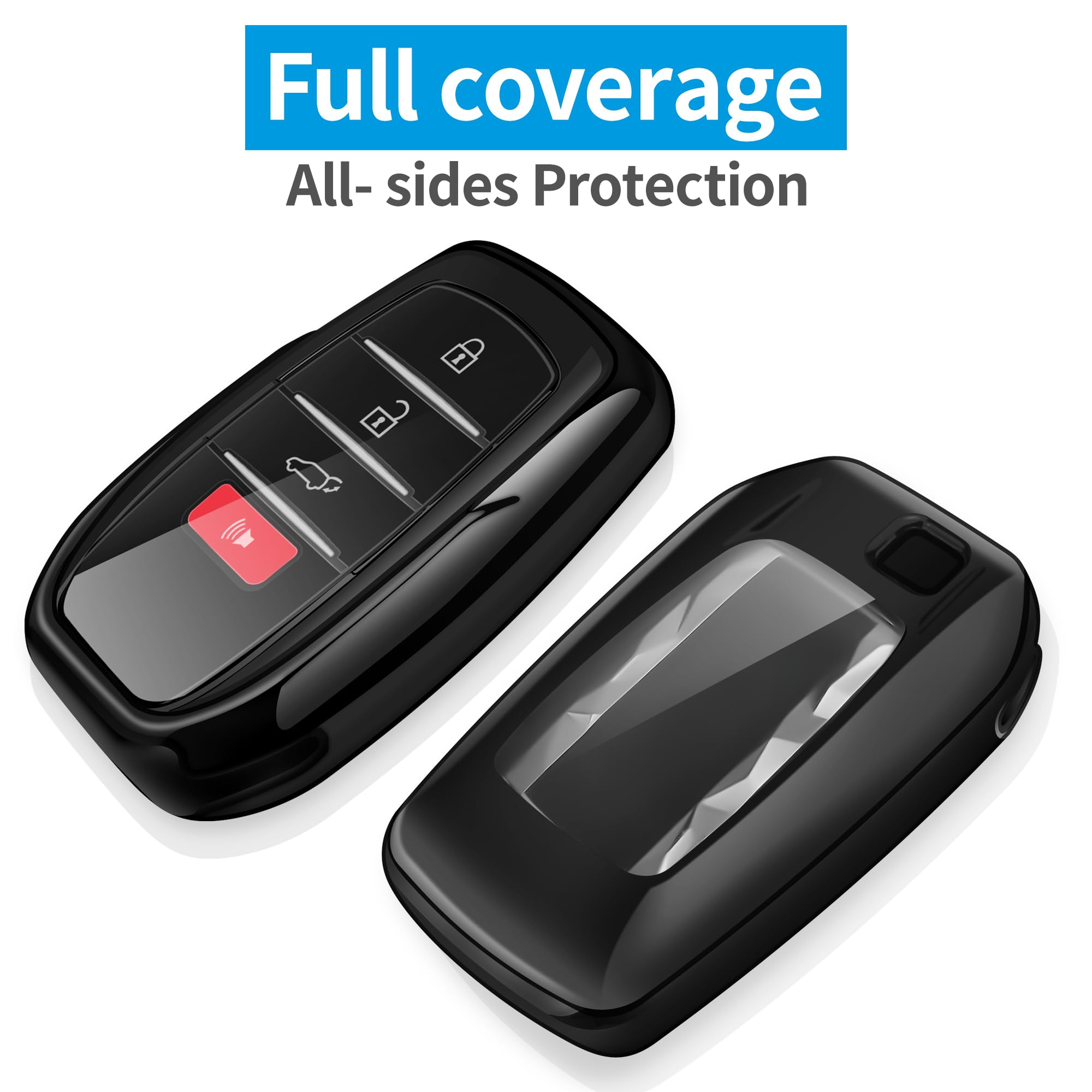 Autophone key fob cover for Toyota Venza with crystal-clear button protection.