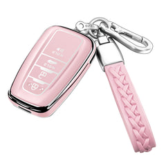 Autophone Toyota key fob cover in chalk pink case protects your remote