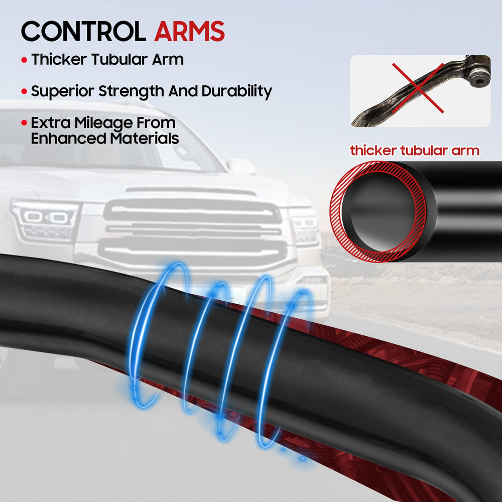 Autoptzxd upper control arm ball joint with smooth rotation