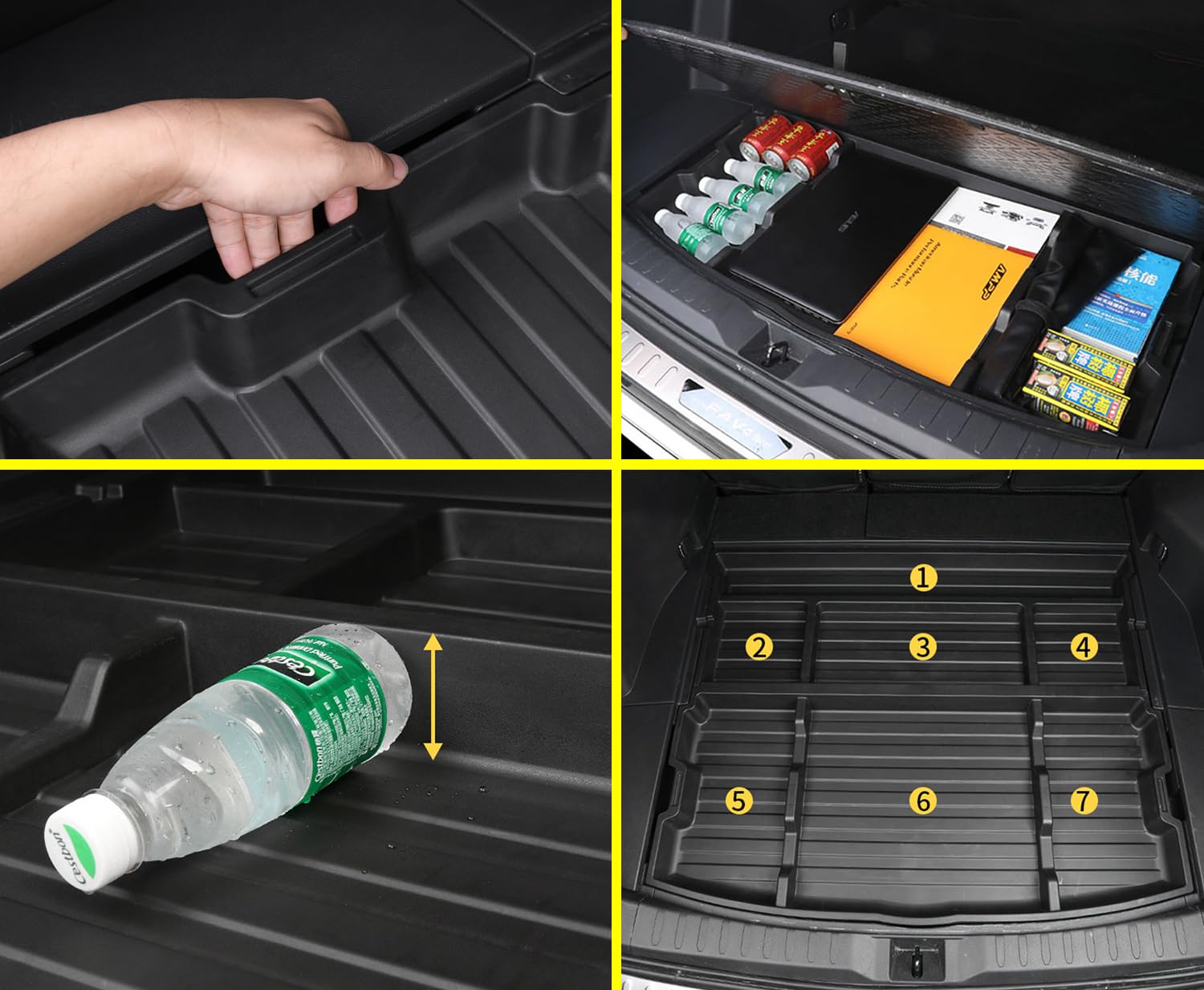 AutoQi Rav4 under-floor compartment secure area for cooler or gear