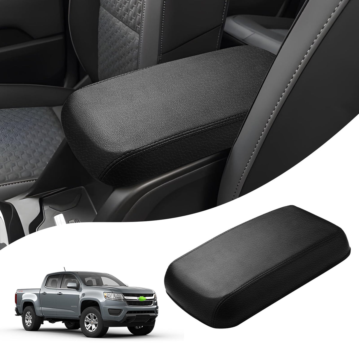 Autorder center console cover fitting Chevrolet Colorado/Canyon protects the armrest from wear