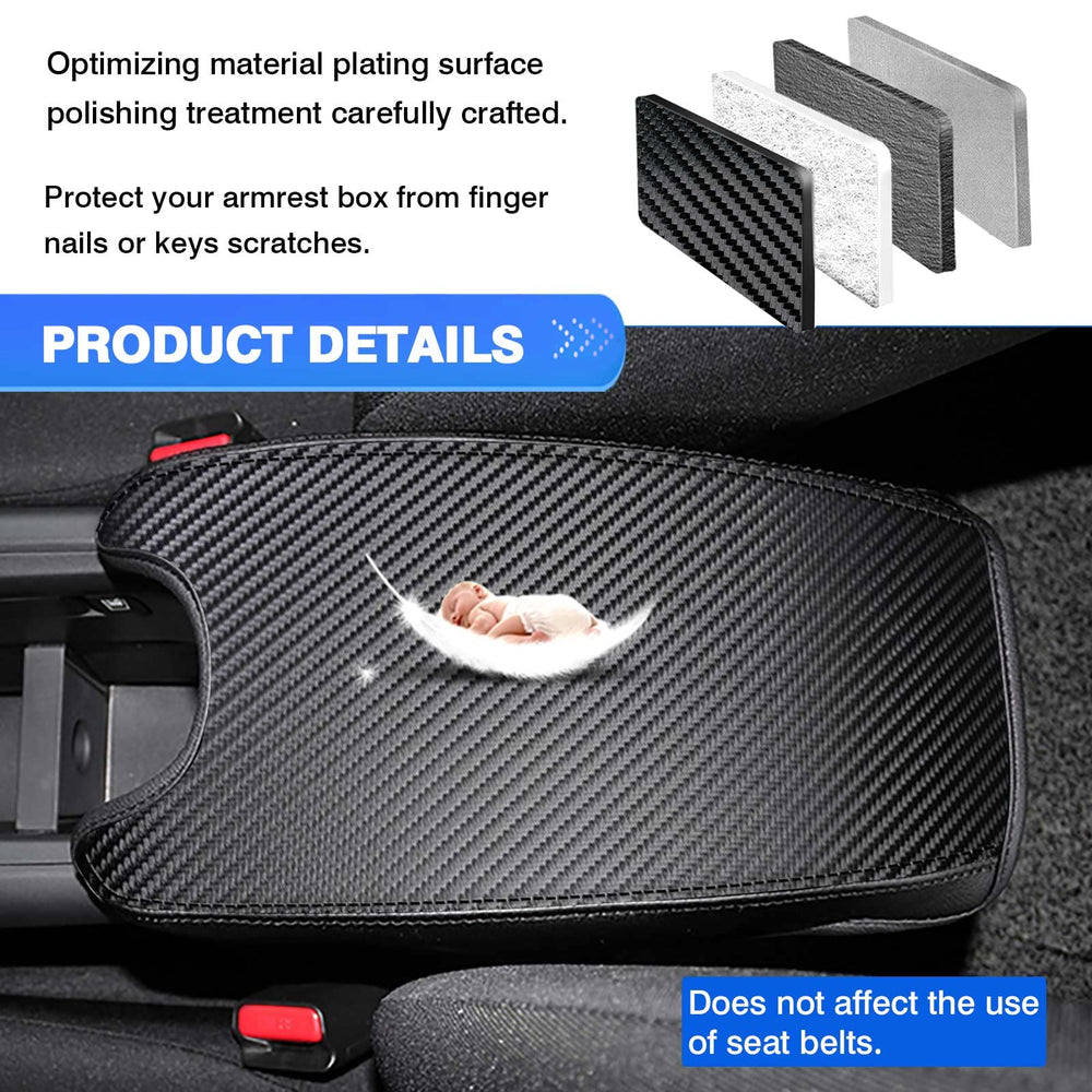 Autorder center console cover features elastic bands for secure, wobble-free installation.