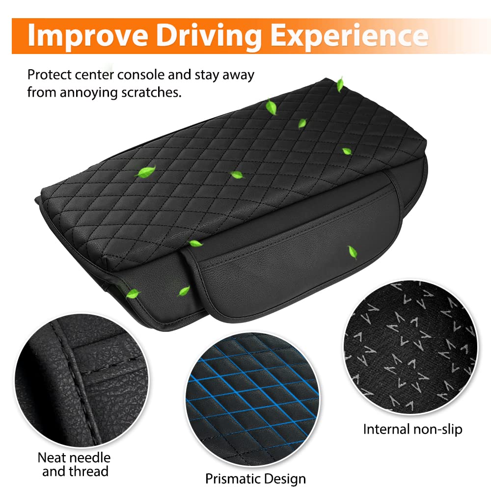 Autorder center console cover easy install without slipping.