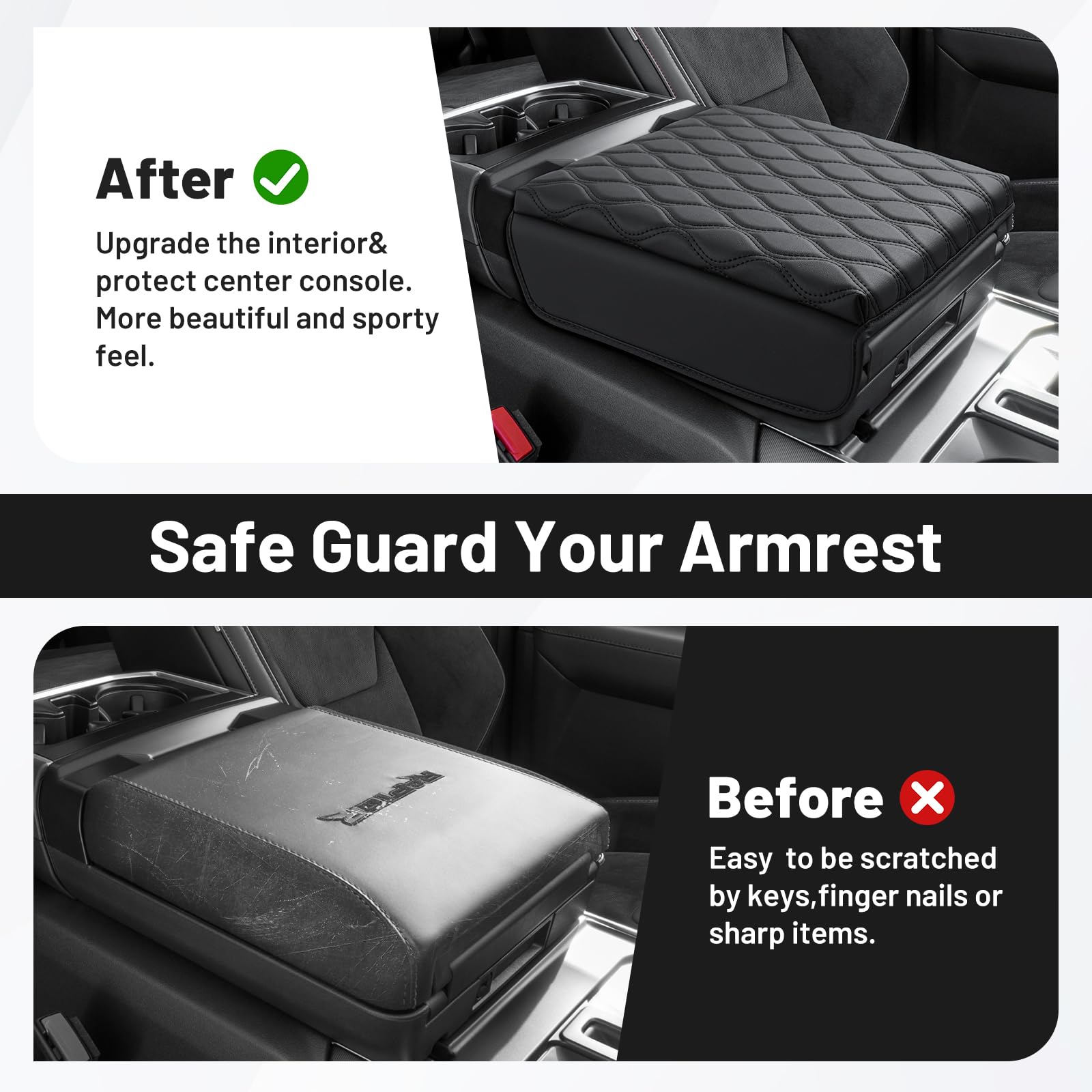 Autorder center console cover interior view highlights sleek look