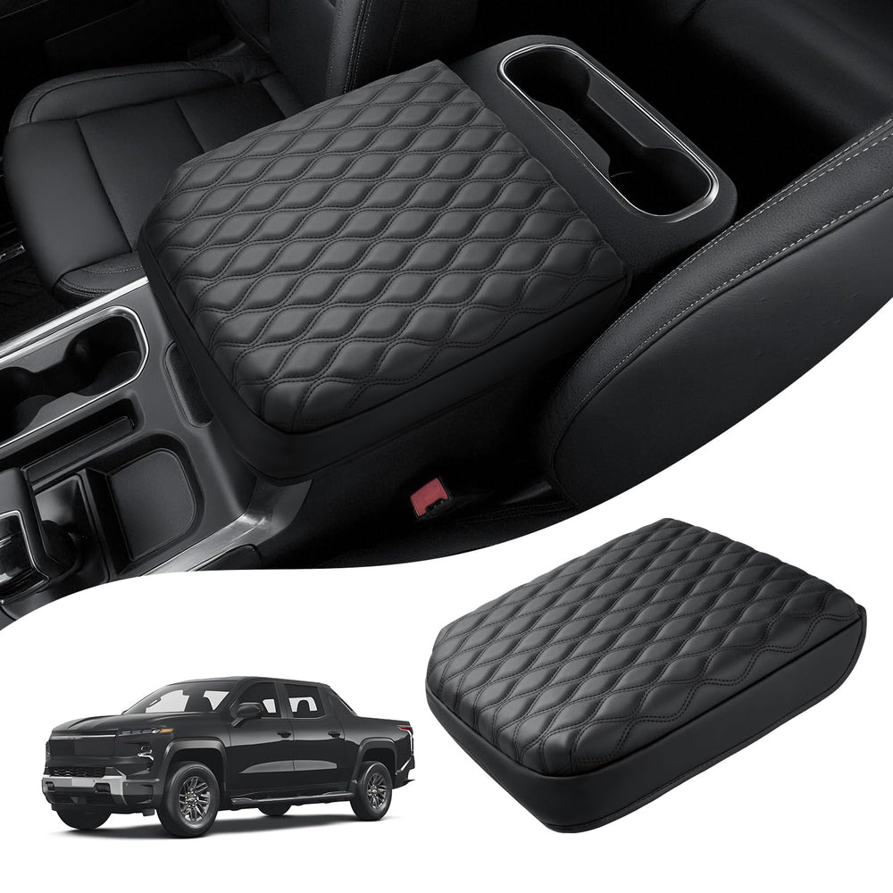 Autorder center console cover on GMC Sierra with seamless fit and scratch protection.
