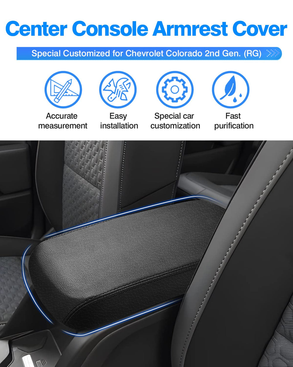 Soft leather Autorder console cover shows durable, premium interior protection