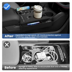 Autorder protection panel guards center console against scratches and dust.