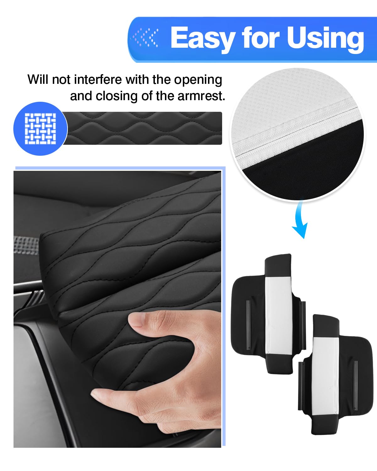 Autorder upgraded design with thicker pad enhances comfort and interior durability.