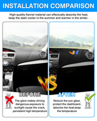 Autorder dash cover nonslip backing with silicone dots for Mazda3 2010-2013