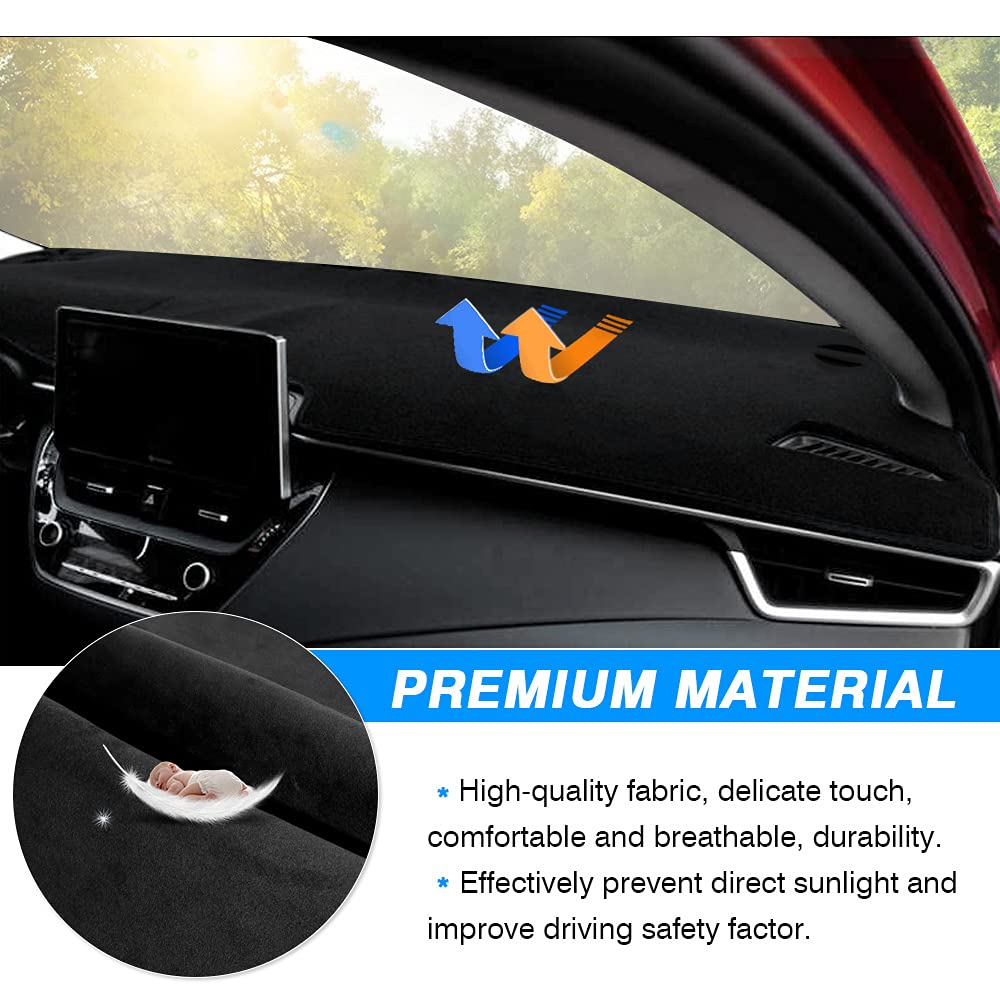 Autorder dash mat features nonslip silicone dots to prevent movement.