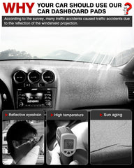 Autorder dash-mat soft flannel adds plush comfort while resisting wrinkles.
