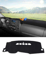 Autorder dashboard cover for Silverado and Sierra with two glove boxes provides sun glare protection.