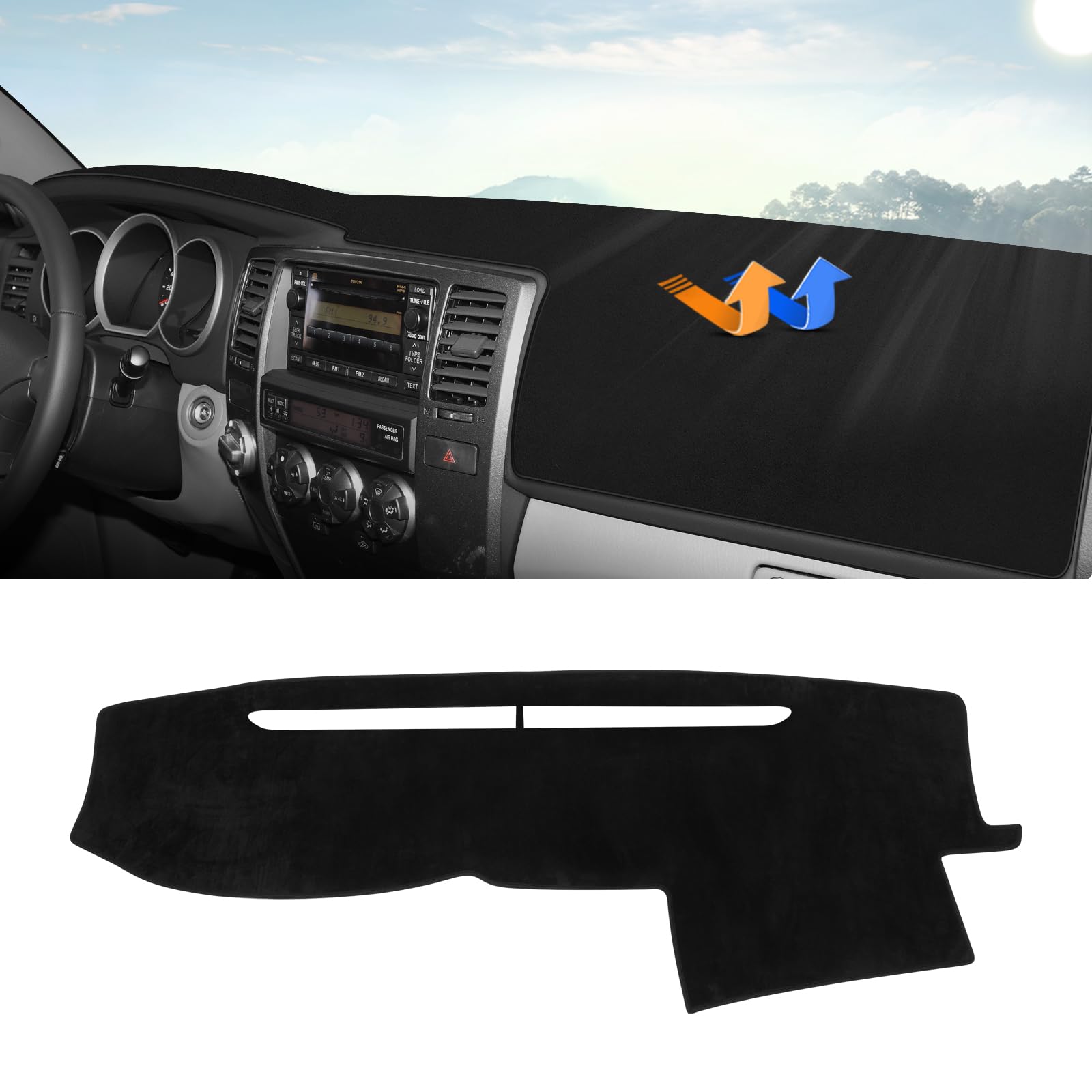 Autorder dashboard cover mat fits Toyota 4Runner for a clean, custom dashboard look.